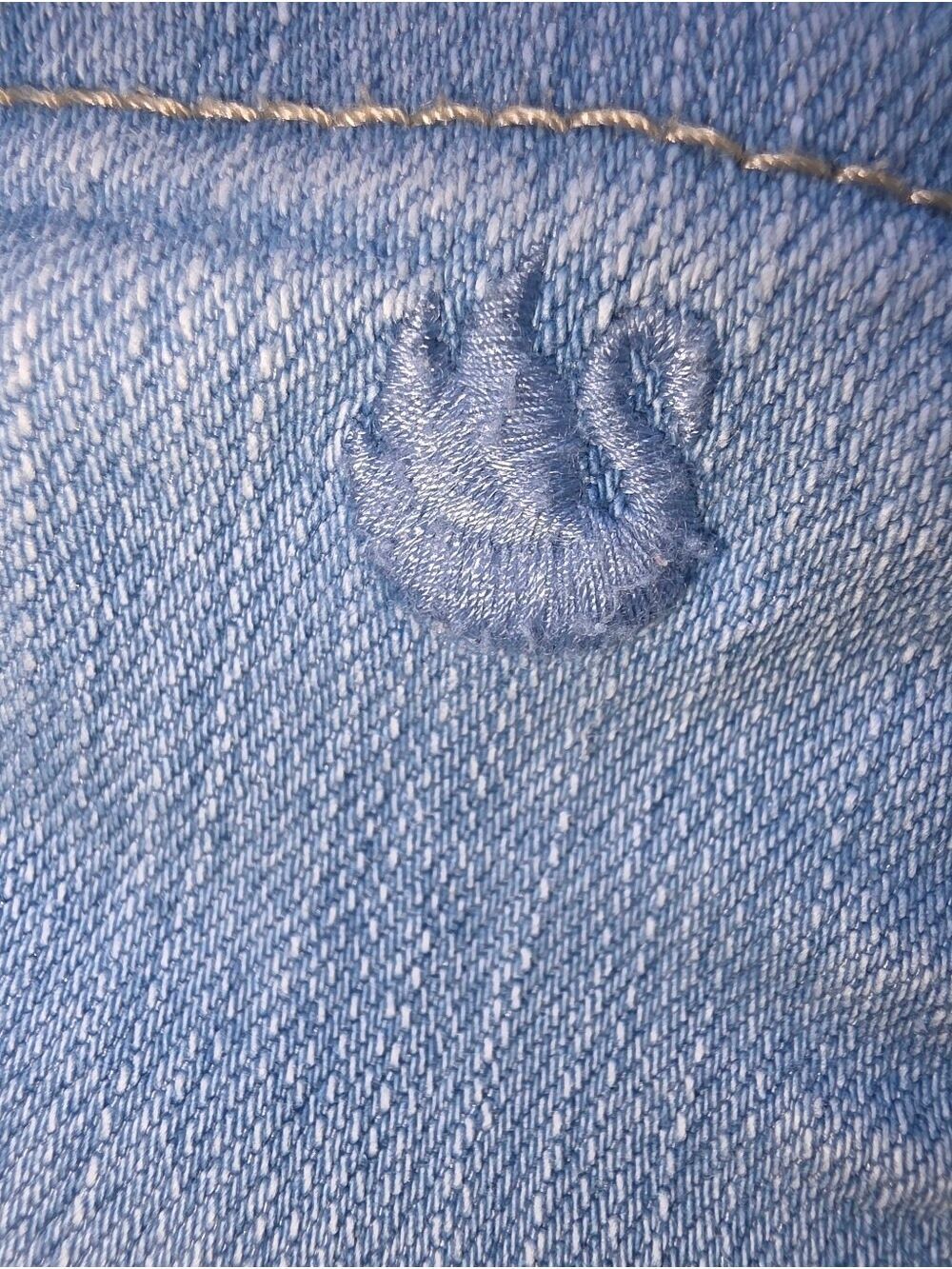 Gloria Vanderbilt Light Blue Straight Leg Jeans Size 16 #JEA7 - Picture 5 of 10
